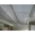 Hygienisk ljudabsorbent till tak - Bärverksmontage