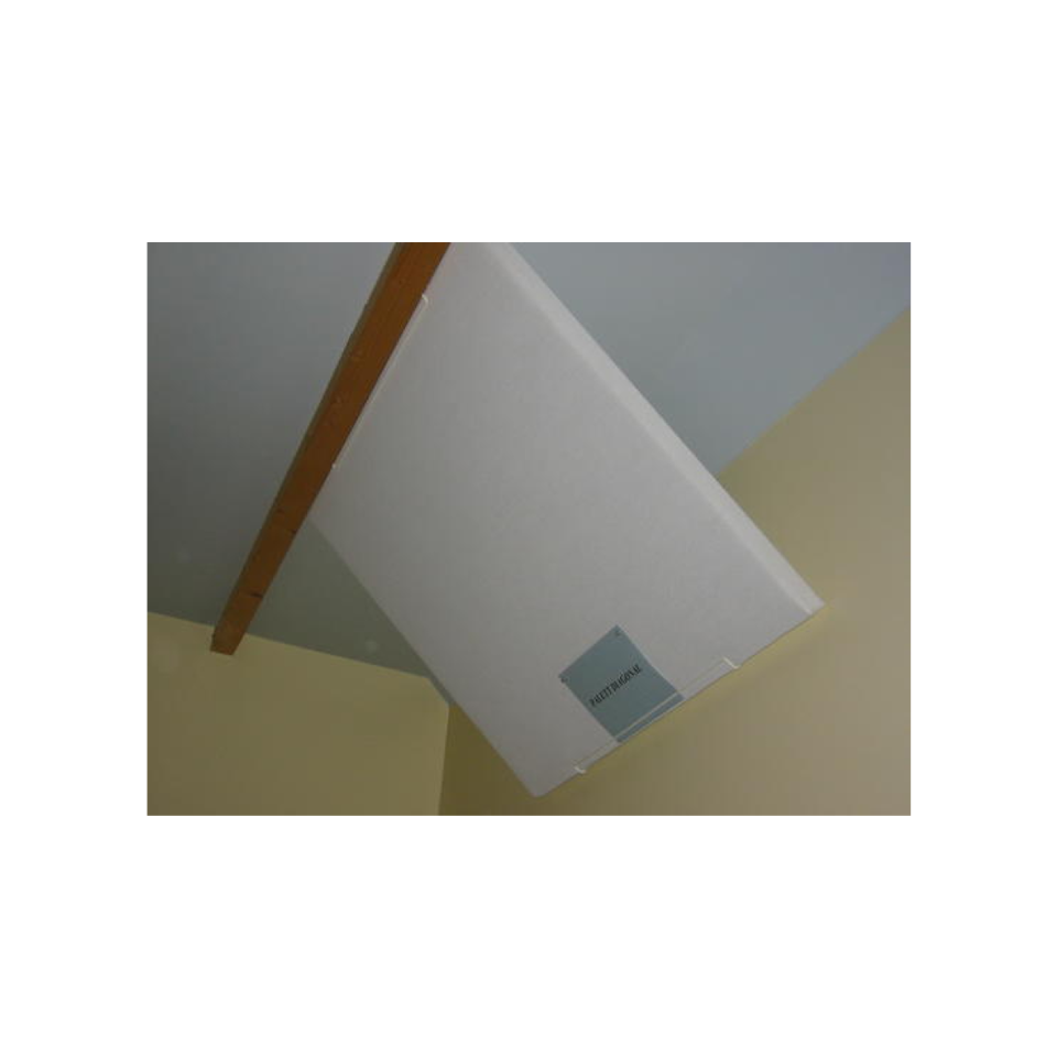 Ljudabsorbent till tak - Palett diagonal montering