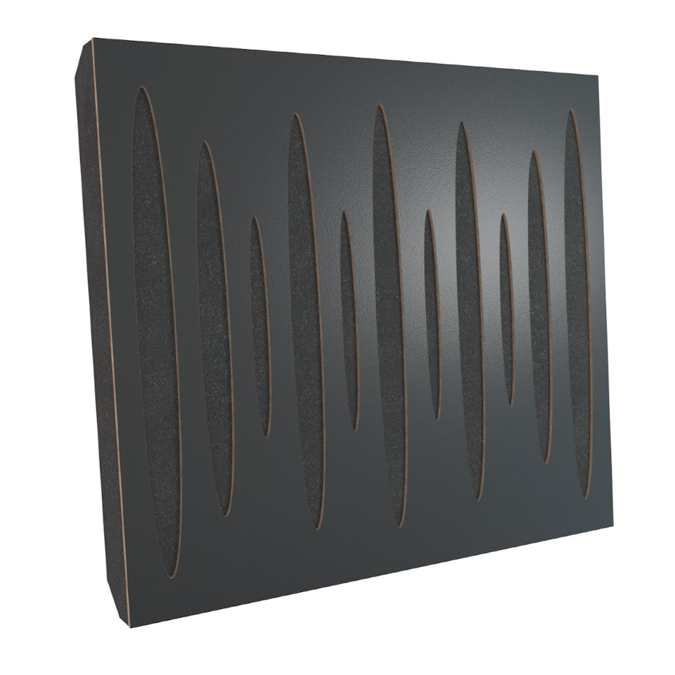 Ljudabsorbent till vägg - 3D Pulsar 50x50cm