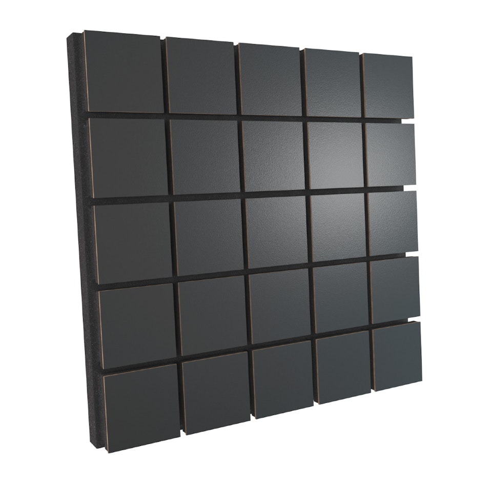 Ljudabsorbent till vägg - 3D Grid 50x50cm