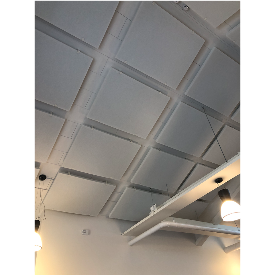 Ljudabsorbent till vägg eller tak - Lätt