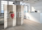 Rumsavdelare 5-delad (225x172) - Home and red heart