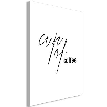 Ljuddämpande Tavla - Cup of Coffee (1 Part) Vertical