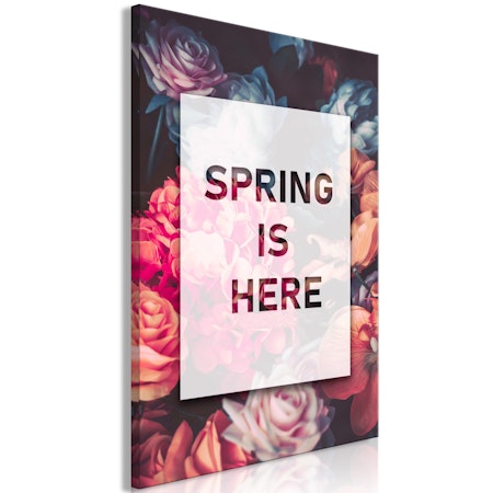 Ljuddämpande Tavla - Spring Is Here (1 Part) Vertical