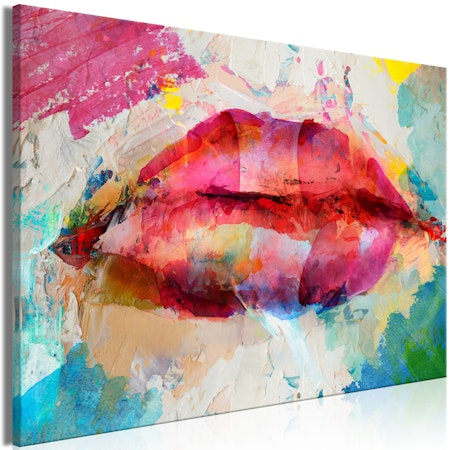 Ljuddämpande Tavla - Artistic Lips (1 Part) Wide