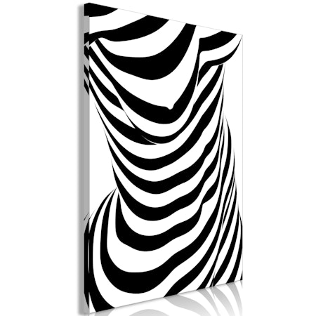 Ljuddämpande Tavla - Zebra Woman (1 Part) Vertical