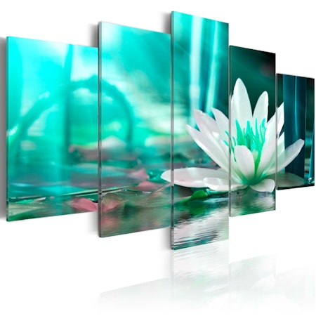 Ljuddämpande Tavla - Turquoise Lotus