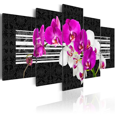 Ljuddämpande Tavla - Modest orchids