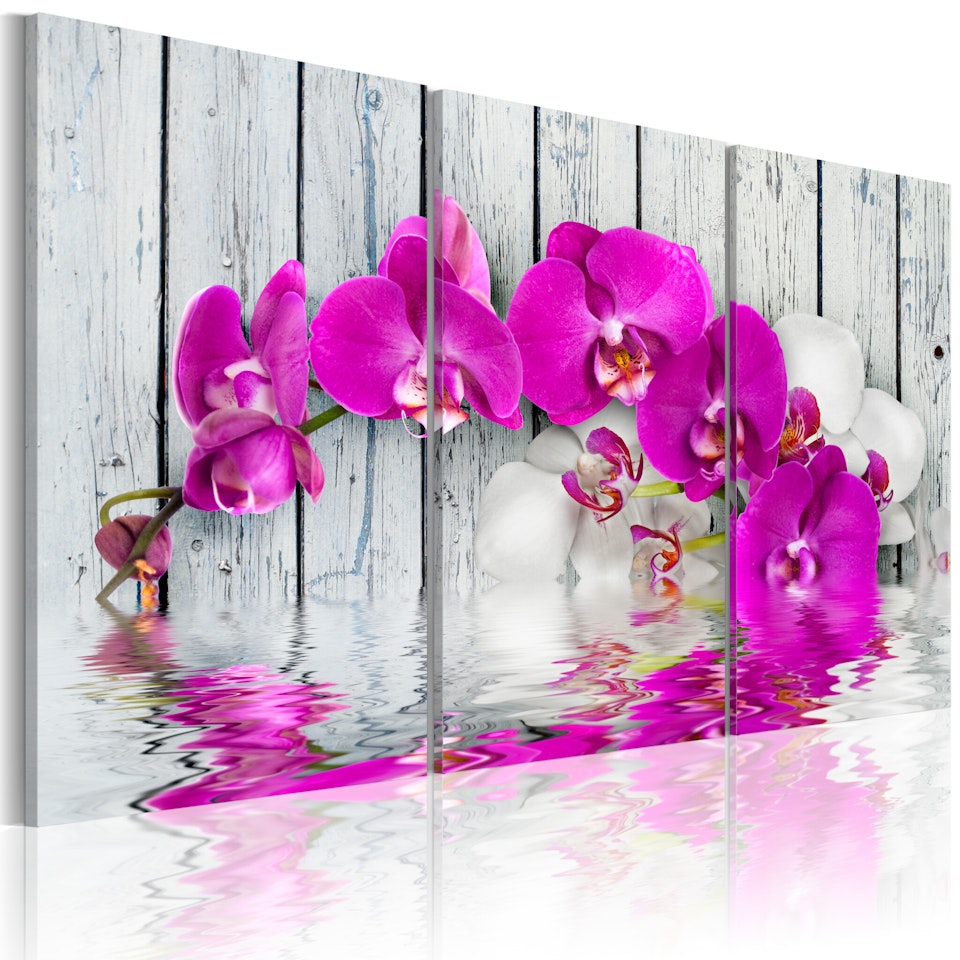 Ljuddämpande Tavla - harmony: orchid - Triptych