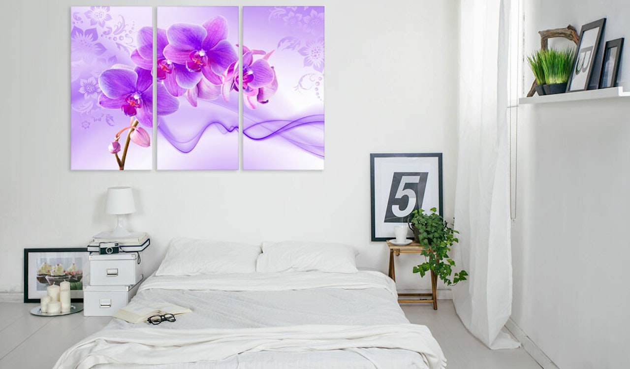 Ljuddämpande Tavla - Ethereal orchid - violet