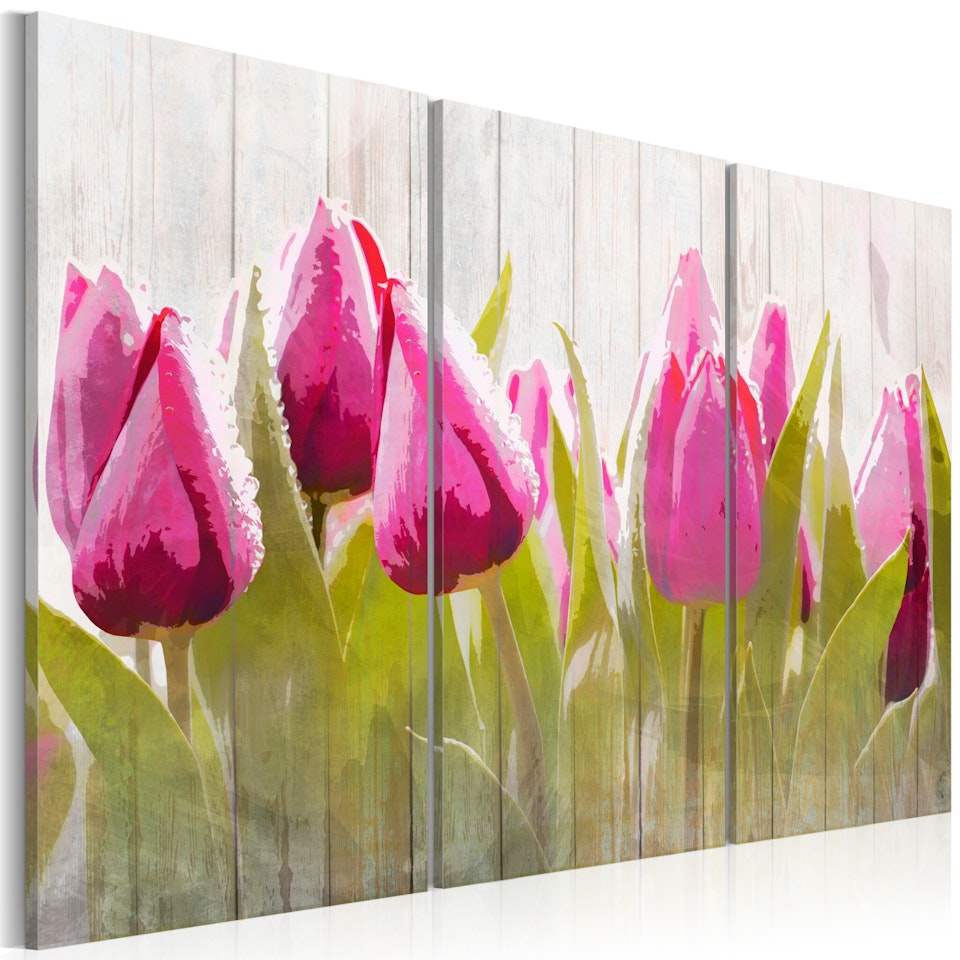 Ljuddämpande Tavla - Spring bouquet of tulips