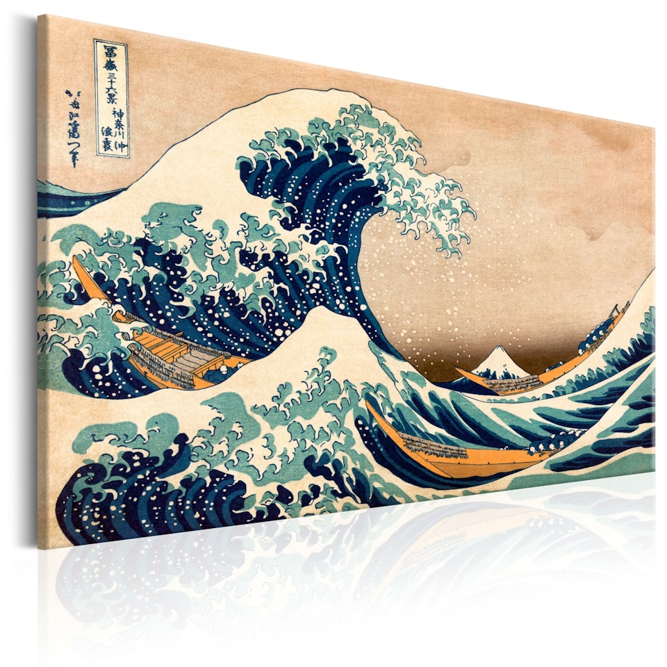 Ljuddämpande Tavla - The Great Wave off Kanagawa (Reproduction)