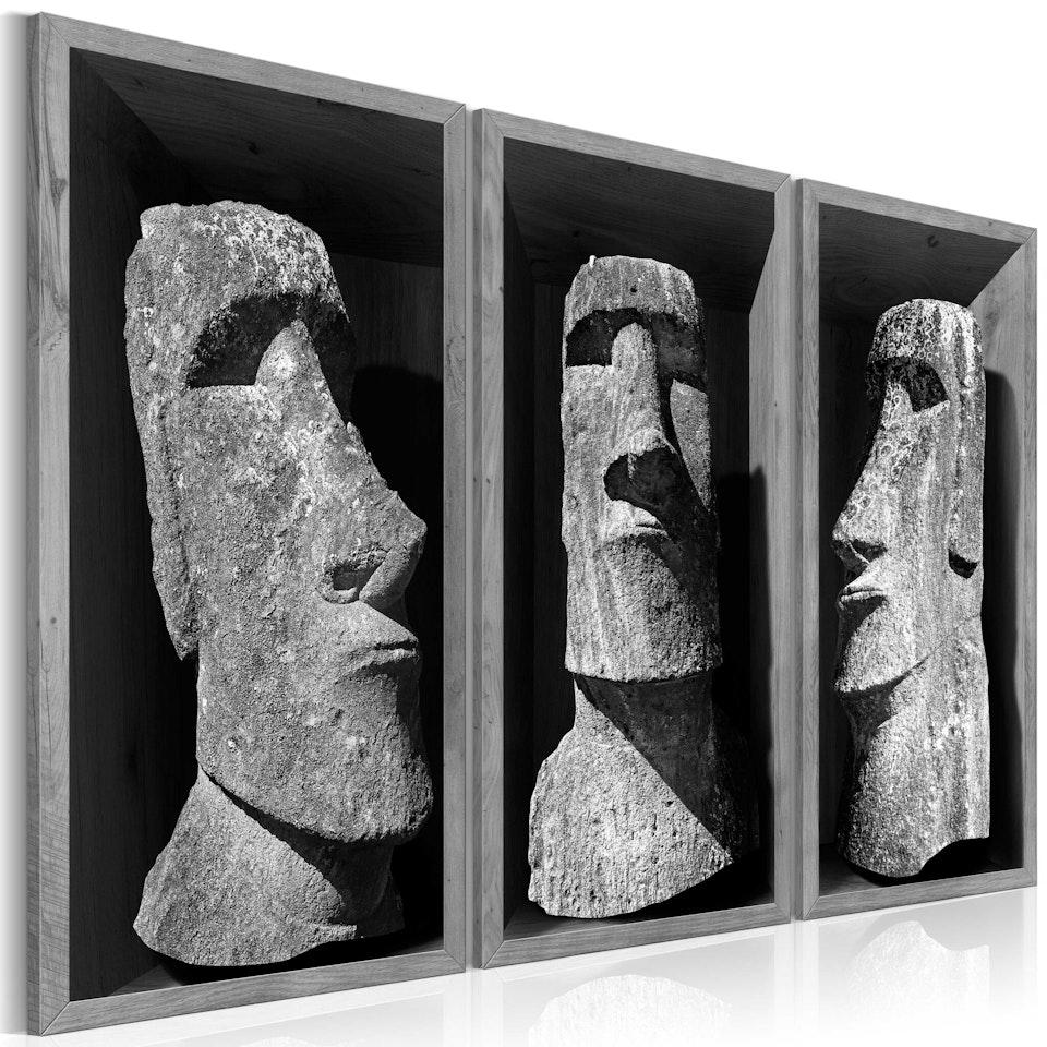 Ljuddämpande Tavla - The Mystery of Easter Island