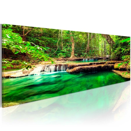 Ljuddämpande Tavla - Emerald Waterfall