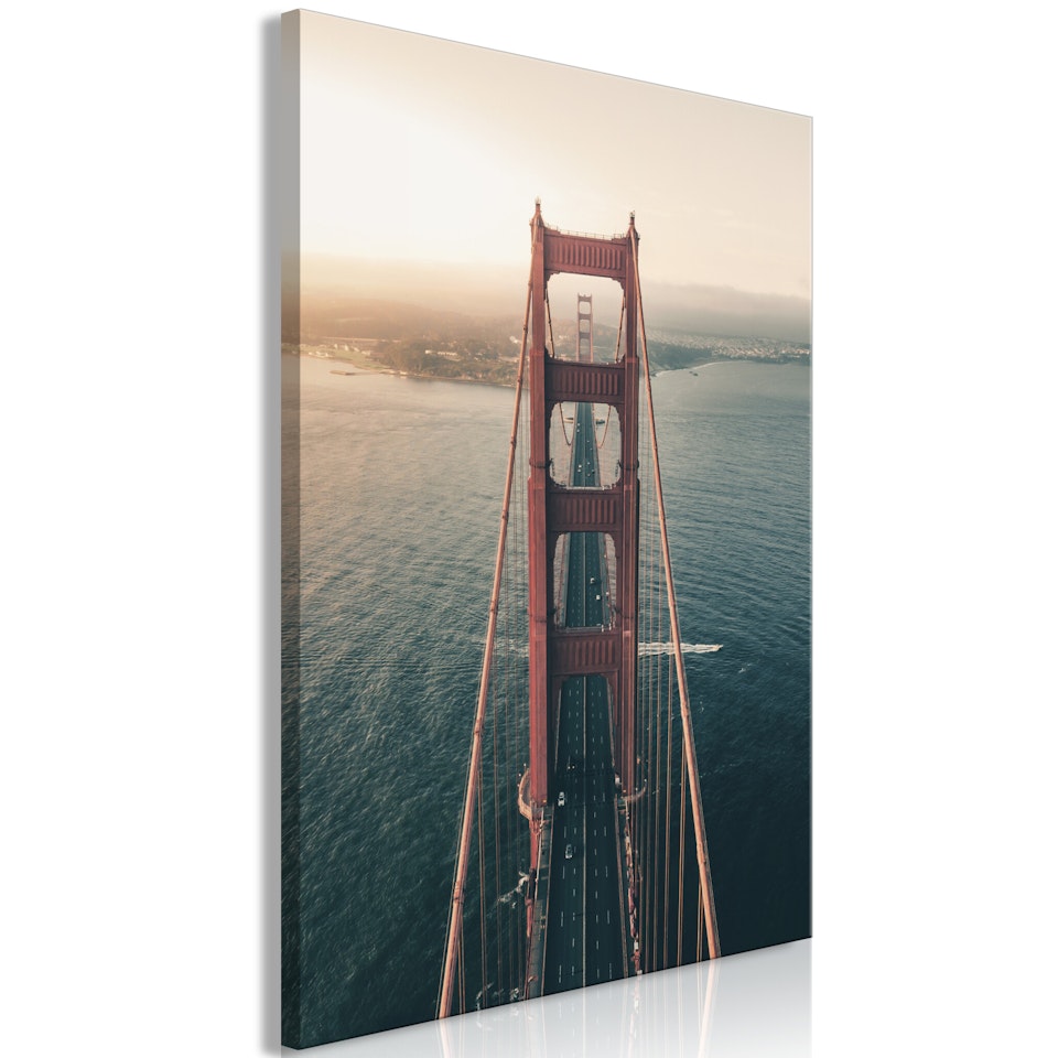 Ljuddämpande Tavla - Golden Gate Bridge (1 Part) Vertical