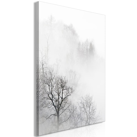 Ljuddämpande Tavla - Trees In The Fog (1 Part) Vertical