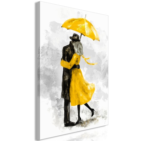 Ljuddämpande Tavla - Under Yellow Umbrella (1 Part) Vertical