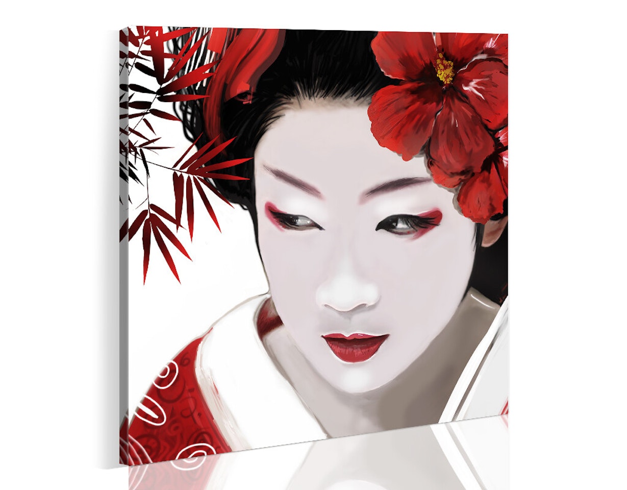 Ljuddämpande Tavla - Japanese Geisha