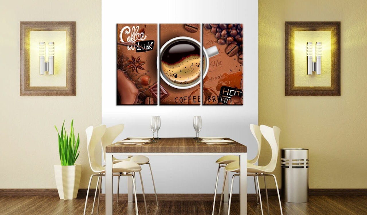 Ljuddämpande Tavla - Cup of hot coffee