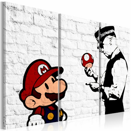 Ljuddämpande Tavla - Mario Bros (Banksy)
