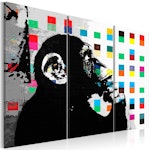 Ljuddämpande Tavla - The Thinker Monkey by Banksy