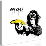 Ljuddämpande Tavla - Banksy: Monkey with Banana (1 Part) Wide