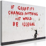 Ljuddämpande Tavla - Quotes Graffiti (1 Part) Wide