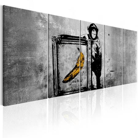 Ljuddämpande Tavla - Banksy: Monkey with Frame