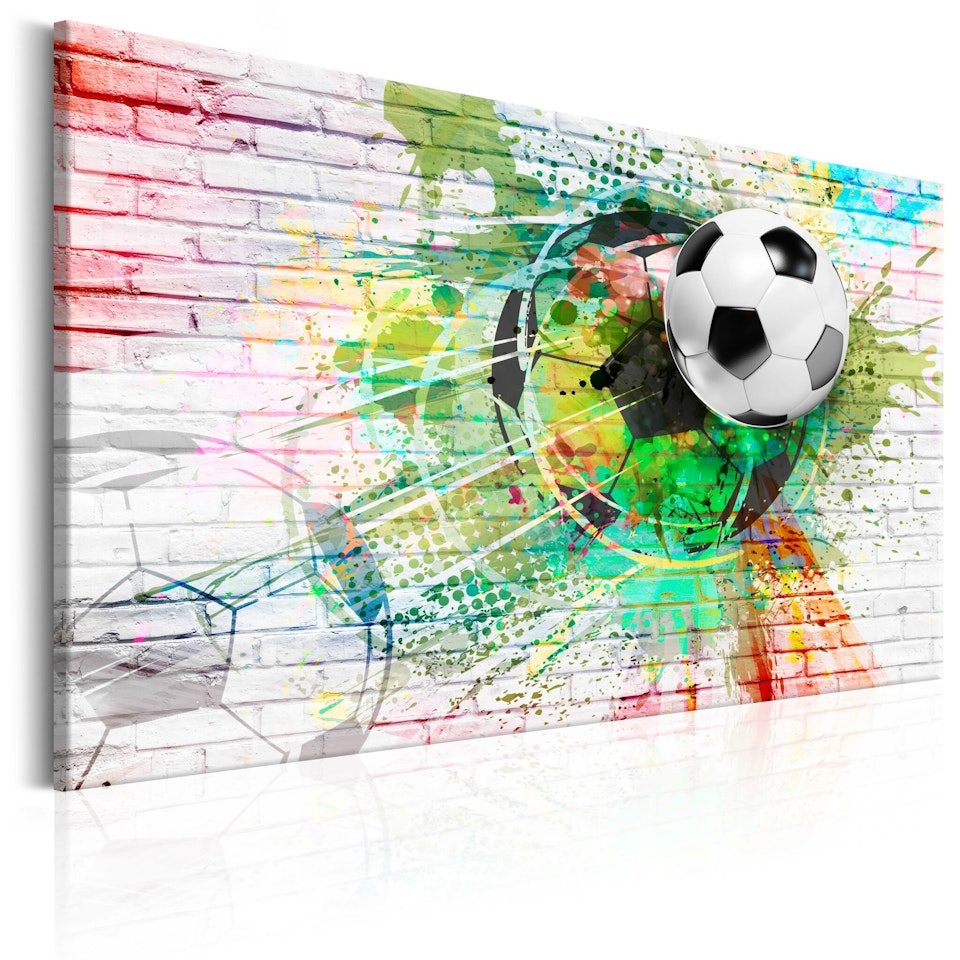 Ljuddämpande Tavla - Colourful Sport (Football)
