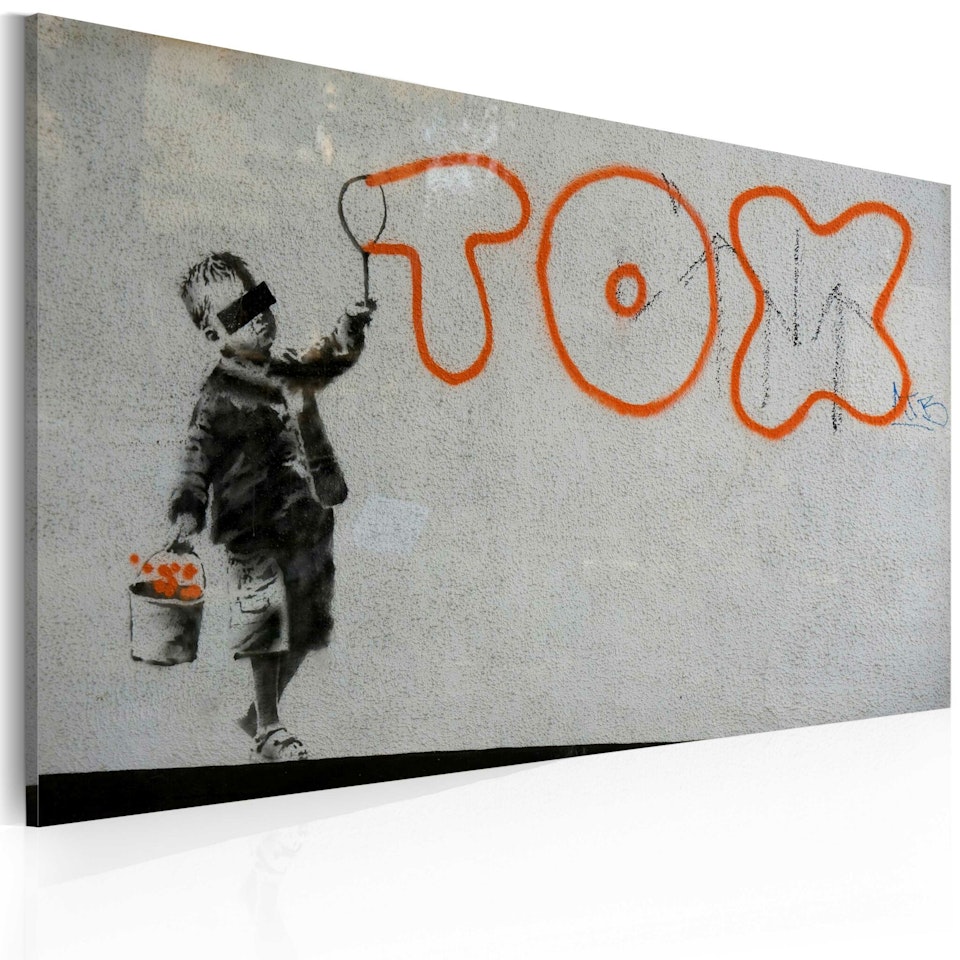 Ljuddämpande Tavla - Wallpaper graffiti (Banksy)