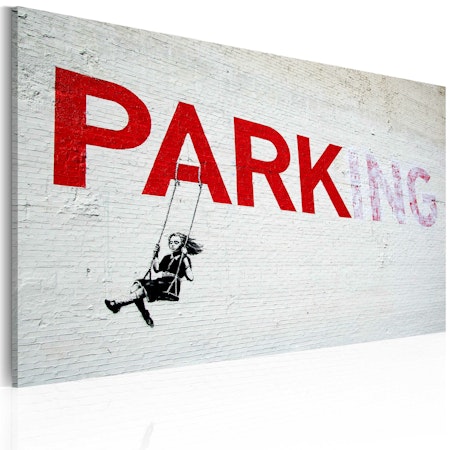 Ljuddämpande Tavla - Parking (Banksy)