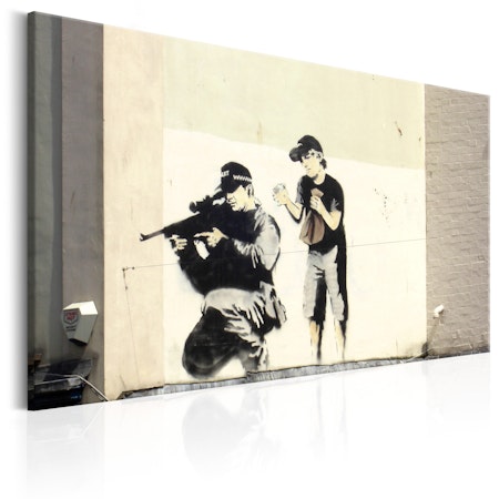 Ljuddämpande Tavla - Sniper and Child by Banksy