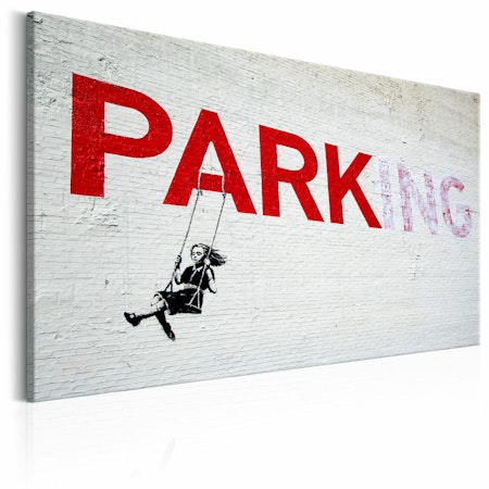 Ljuddämpande Tavla - Parking Girl Swing by Banksy