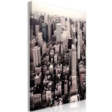 Ljuddämpande Tavla - Manhattan In Sepia (1 Part) Vertical