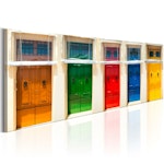 Ljuddämpande Tavla - Colourful Doors