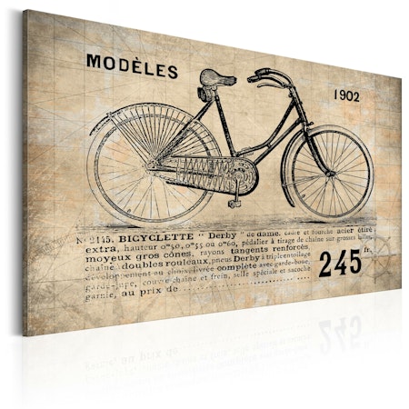 Ljuddämpande Tavla - N° 1245 - Bicyclette