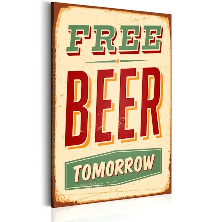 Ljuddämpande Tavla - Free Beer Tomorrow