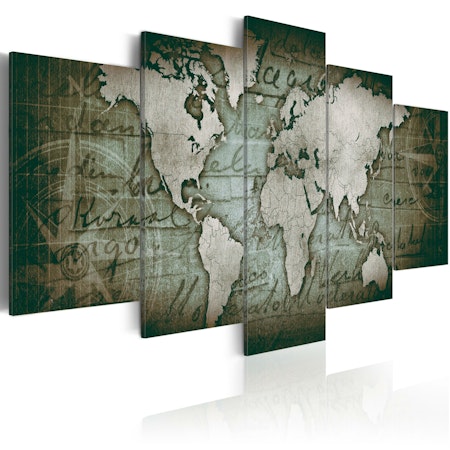 Ljuddämpande Tavla - Emerald Map