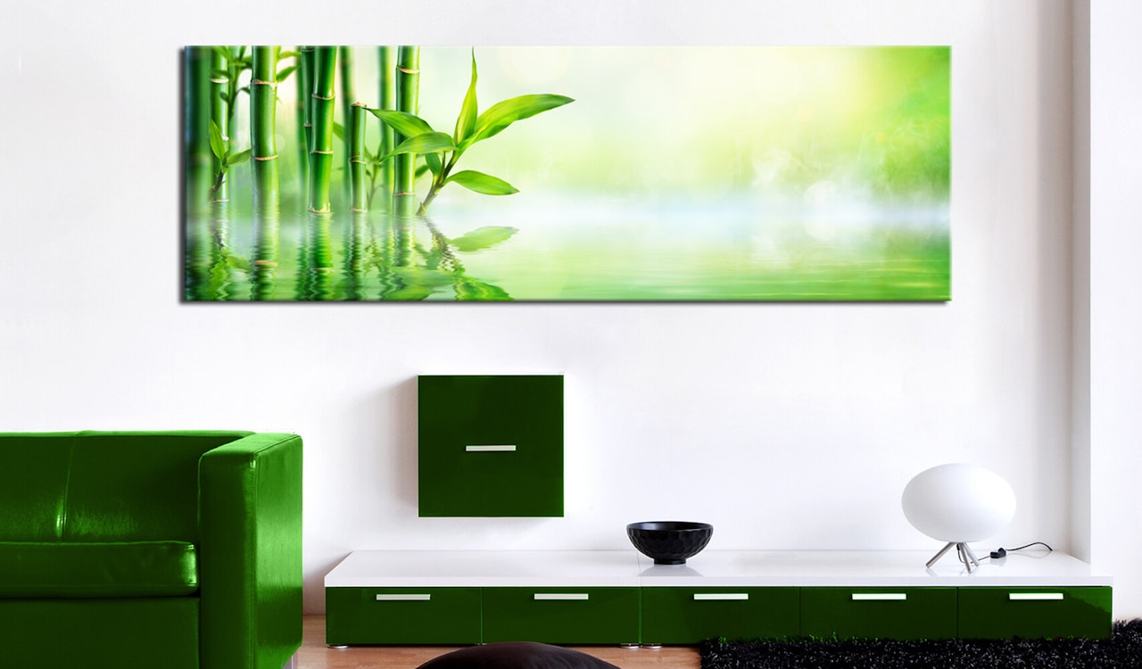 Ljuddämpande Tavla - Green Bamboo