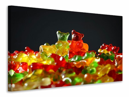 Ljuddämpande tavla - colorful gummy bears