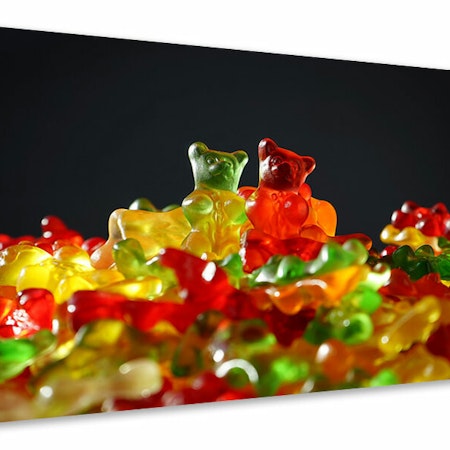 Ljuddämpande tavla - colorful gummy bears