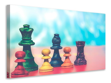Ljuddämpande tavla - colorful chess