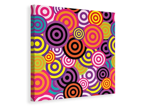 Ljuddämpande tavla - colorful retro circles
