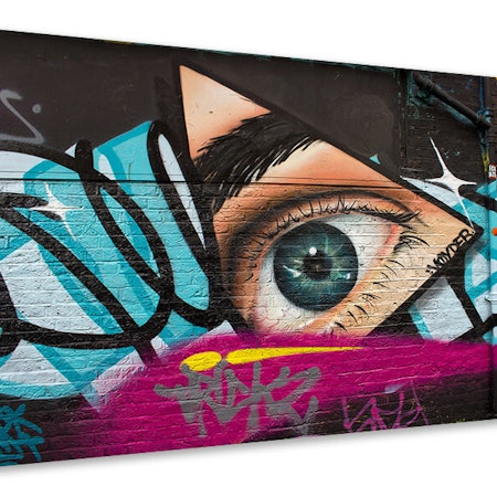 Ljuddämpande tavla - street art the eye