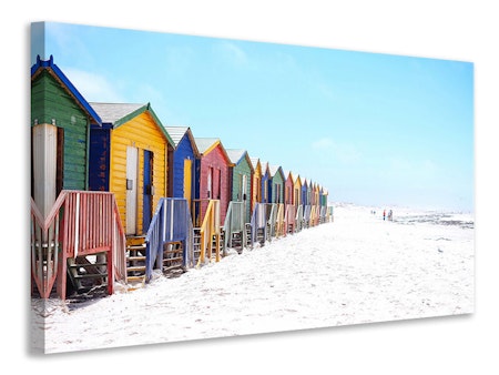 Ljuddämpande tavla - colorful beach houses