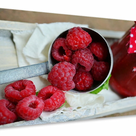 Ljuddämpande tavla - fresh raspberries