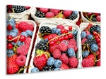 Ljuddämpande tavla - bowls with berries
