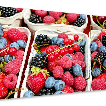 Ljuddämpande tavla - bowls with berries