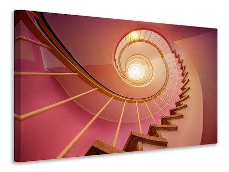 Ljuddämpande tavla - spiral staircase in pink