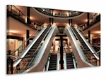 Ljuddämpande tavla - escalator in shopping mall